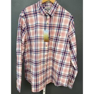 Ocean & Coast Fishing Shirt Mens XL Plaid Long Sleeve Vented NEW